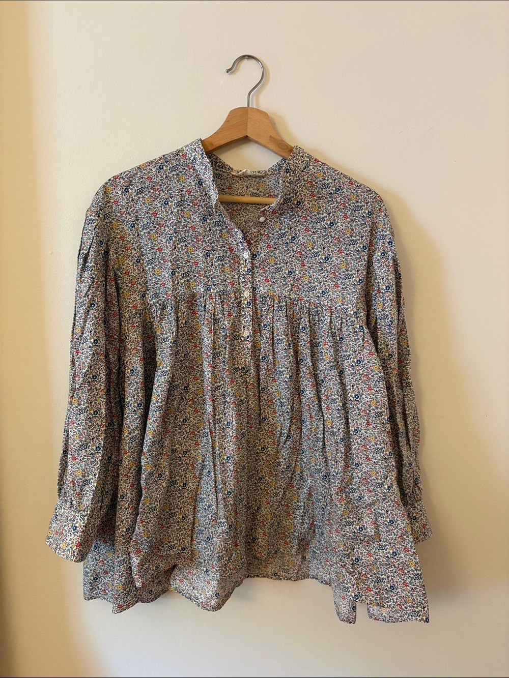 salter house liberty fabric blouse